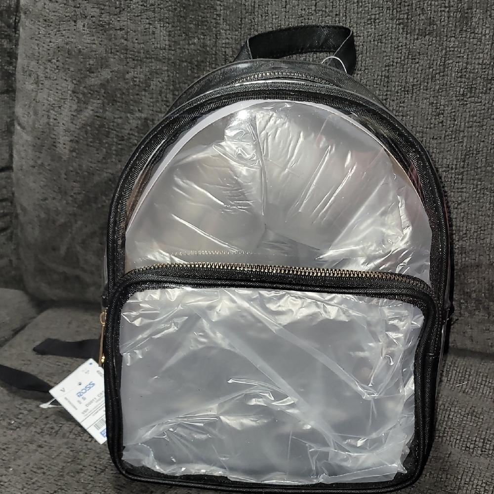 Transparent Black Backpack
